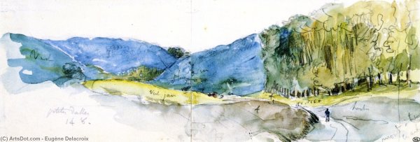 Эжен Делакруа пейзажи