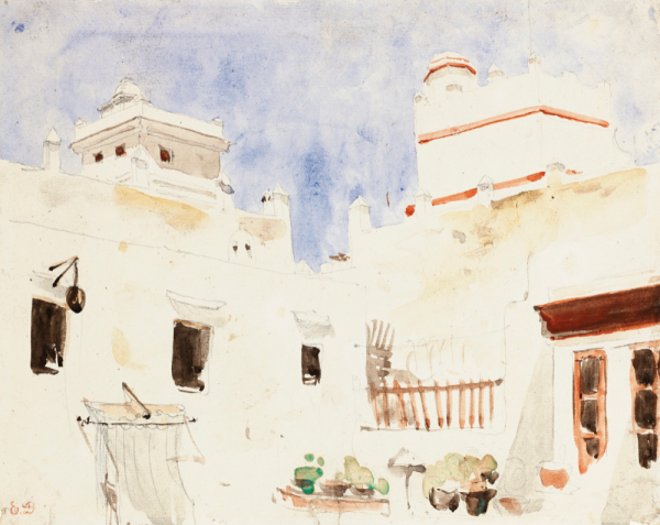 Эжен Делакруа картины акварелью