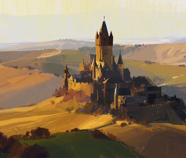 Средневековый замок Джон