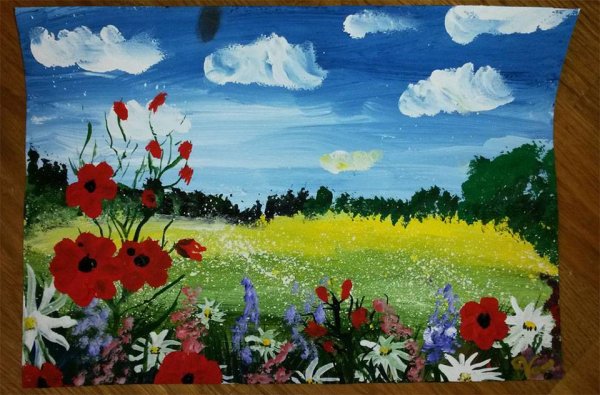 Рисунок на тему природа