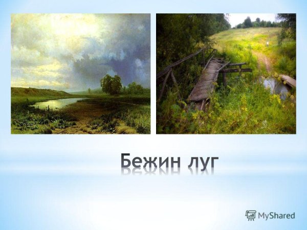 Капежин луг пейзаж Тургенева