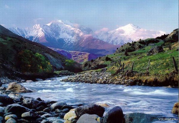 Река Терек Северная Осетия