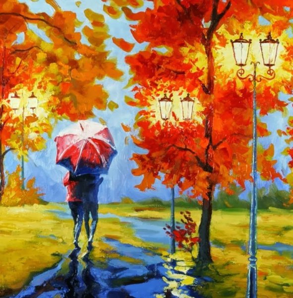 Леонид Афремов картина парк