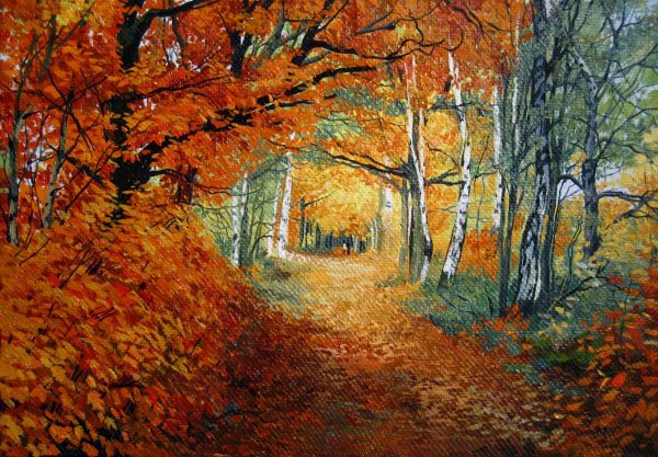 Картина осенний листопад