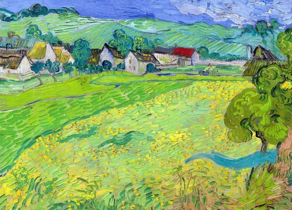 Винсент Ван Гог вид на вессно близ овера