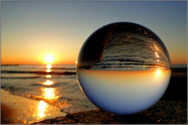 Пейзаж на шаре