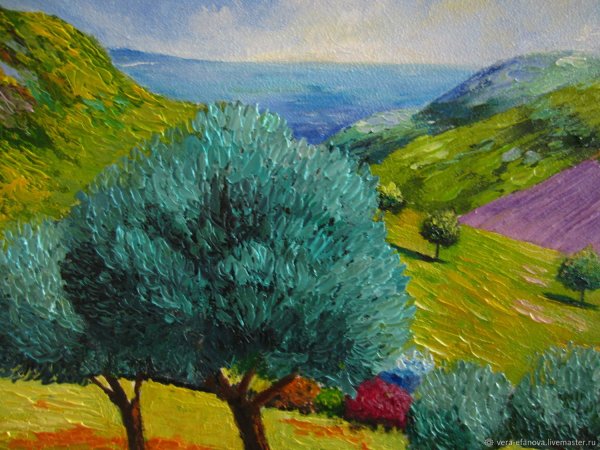 Жан Марк Жаньячик картины средиземноморские оливы