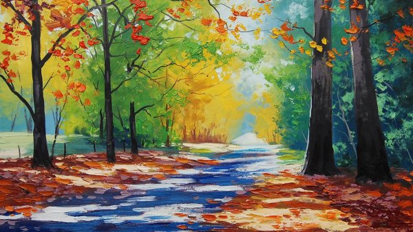 Рисование осень