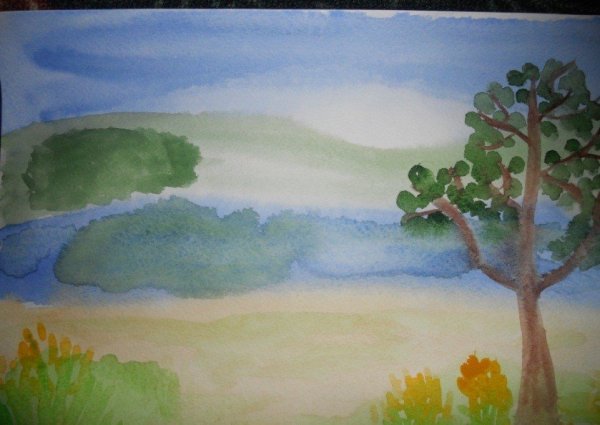 Рисование на тему летний пейзаж