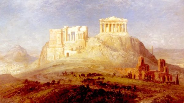 Афинский Акрополь реконструкция Лео фон Кленце 1846 года