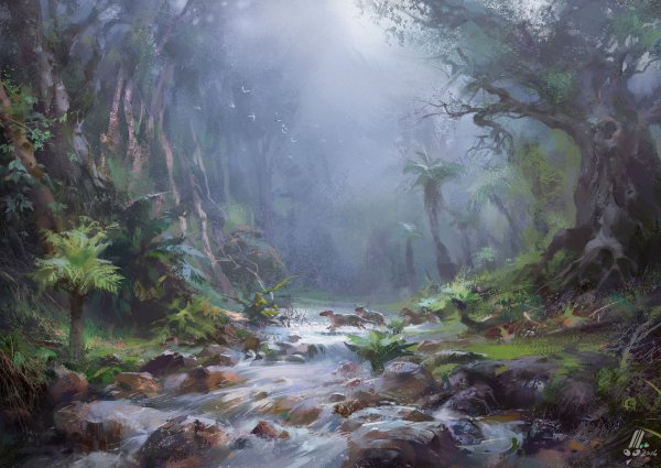 Лес палеоарт