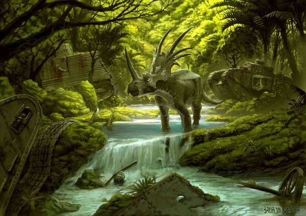 Лес парк Юрского периода