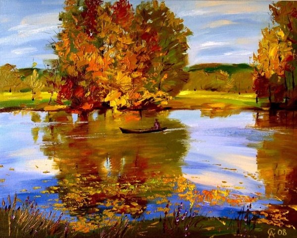Картины осенний пейзаж Алексея Лепишина