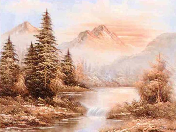 Пейзаж в бежевых тонах