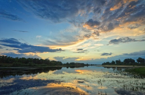Пейзаж небо вода