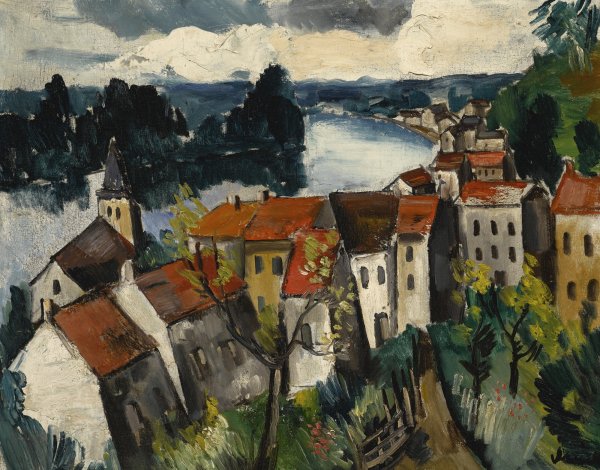 Морис Вламинк. Городок Сюрен, 1909г.