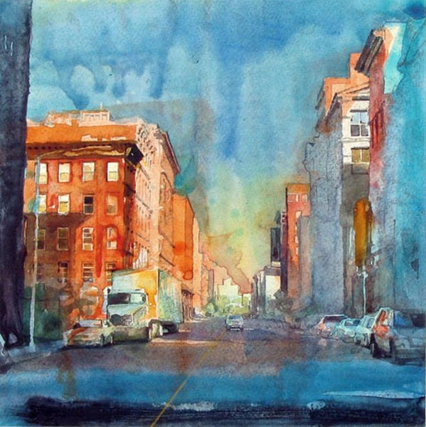 Картины урбанизм Нью Йорк