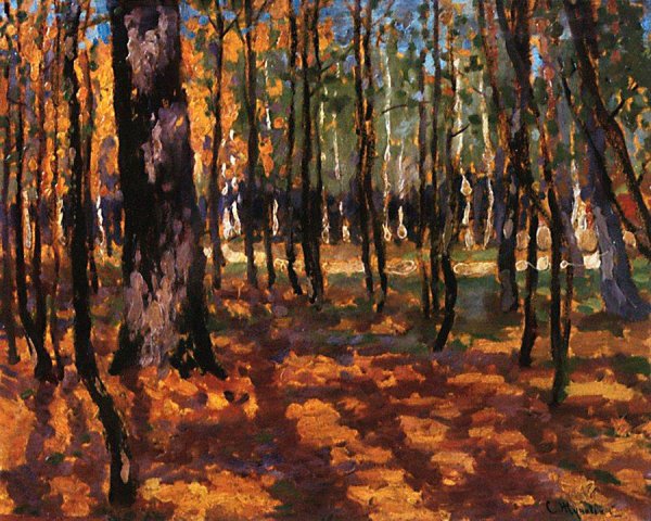 Осень художник Станислав Юлианович Жуковский.