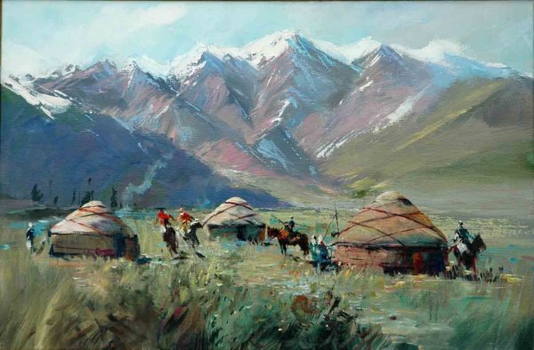 Художник Кок Жайляу Кастеев