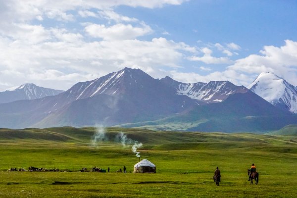 Кулундинская степь юрта