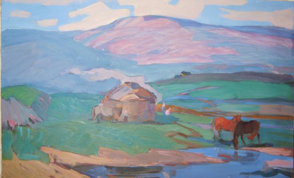 Степи Казахстана живопись