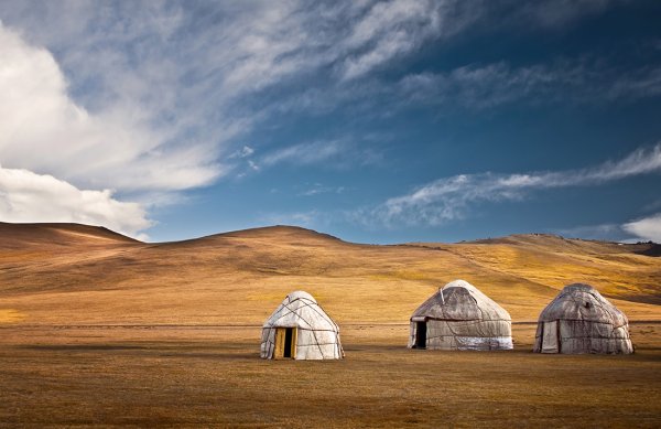 Горы юрта Монголия