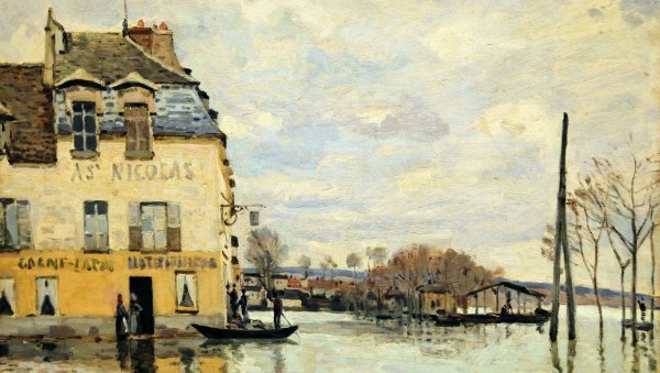 Наводнение художник Светославский Сергей Иванович, 1900-1903 г.