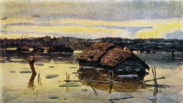 Альфред Сислей. Наводнение в пор-Марли. 1876