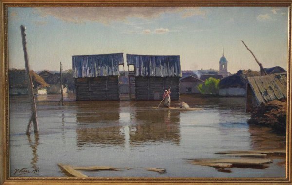 Альфред Сислей. Наводнение в пор-Марли. 1876