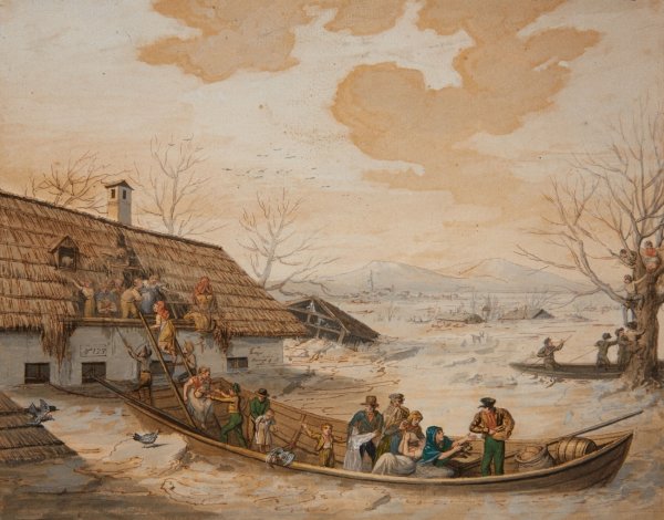 Река Тибр в древнем Риме