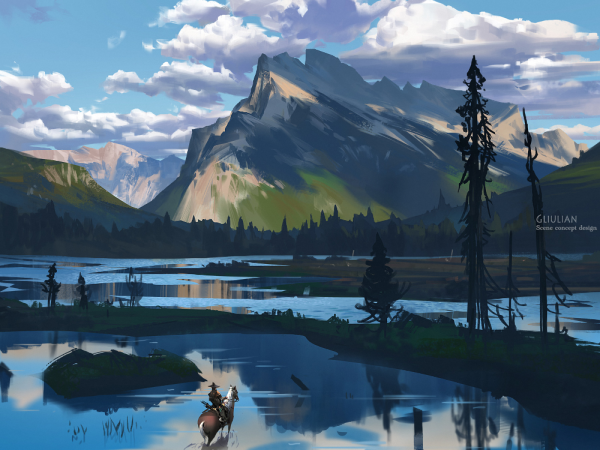 Пейзаж панорама арт