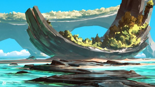 Цифровая живопись море