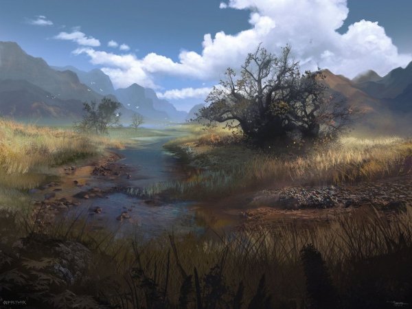Степь фэнтези арт