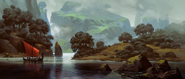 Фэнтези пейзаж референс