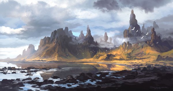 Концепт арт пейзаж