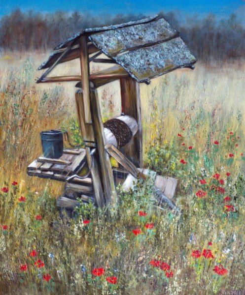 Картины художника Михаила Брядова колодец