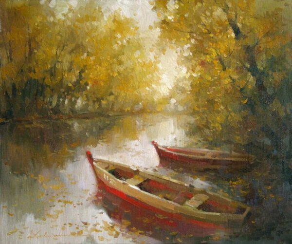 Лодки картины художников
