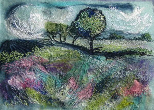 Пейзажи из ниток