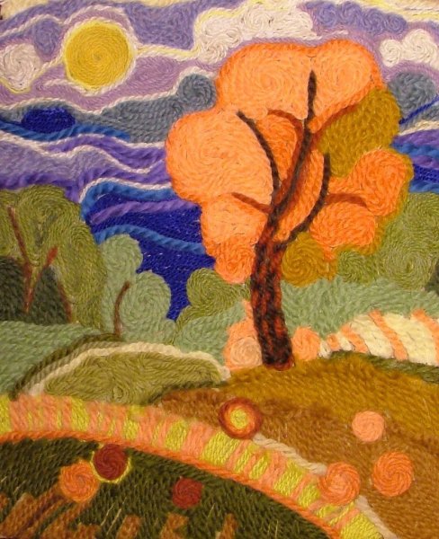 Пейзажи из ниток