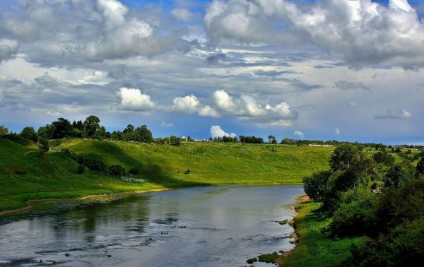 Река Волга просторы Ульяновск