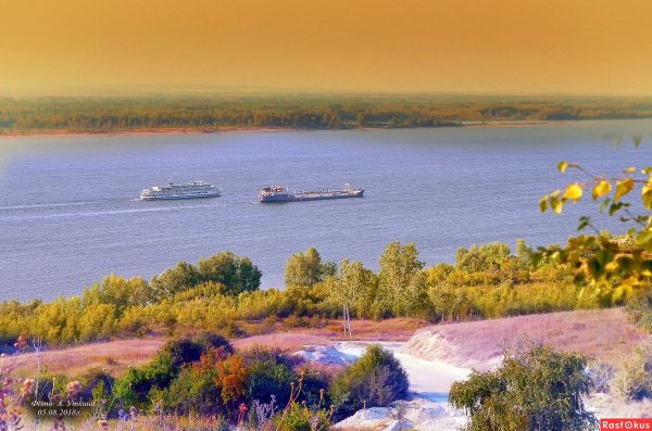 Река Волга Приволжье берег