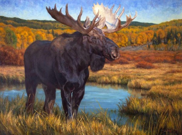 Сохатый в живописи