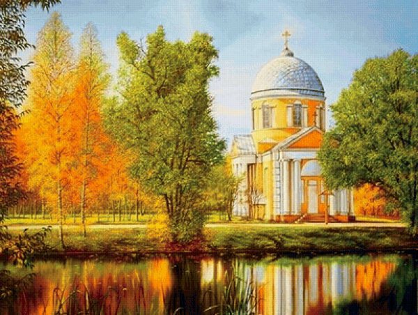 Храм Андрея Первозванного на реке Вуокса Ленинградская область