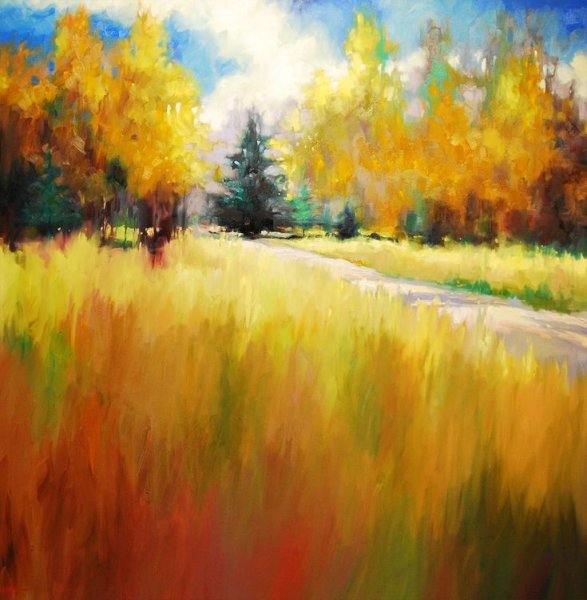 Oil Pastel живопись пейзажи