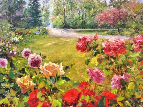 Художник Билл Инман Bill Inman пионы