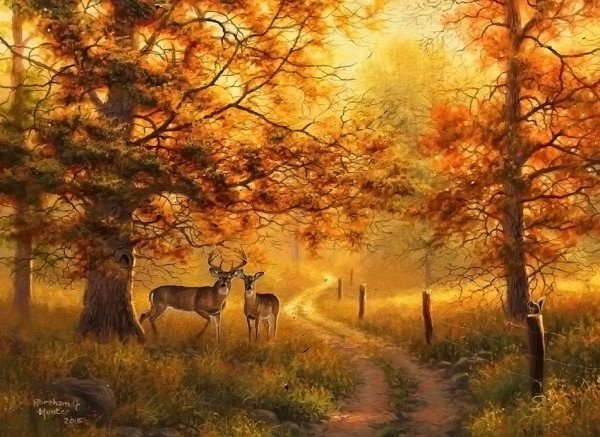 Авраам Хантер пейзажи