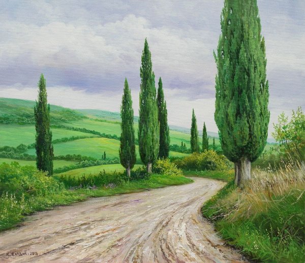 Крым кипарисы Жалдак Эдуард