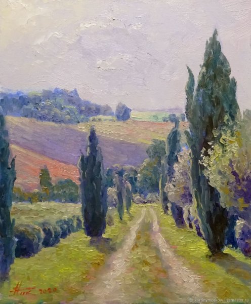 Васнецов кипарисы Крым