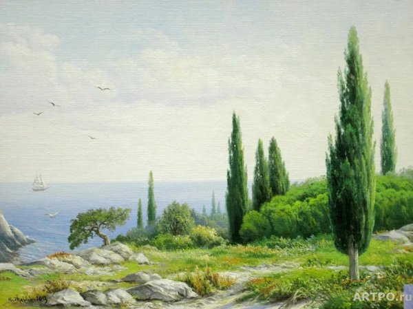 Васнецов кипарисы Крым