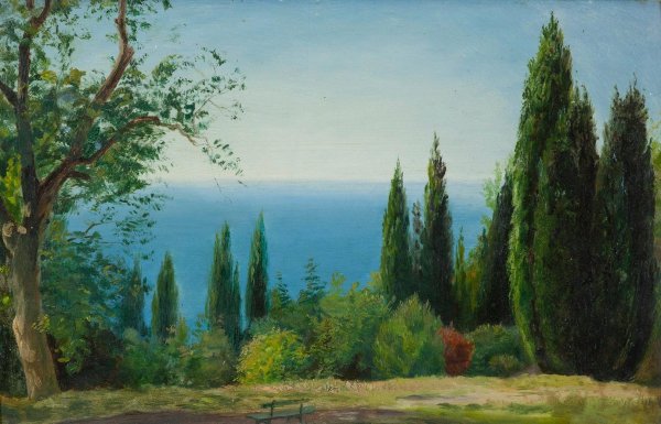 Художник Алисов Крымский пейзаж